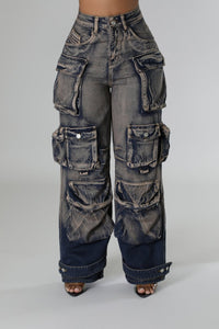 Rust Cargo Jeans