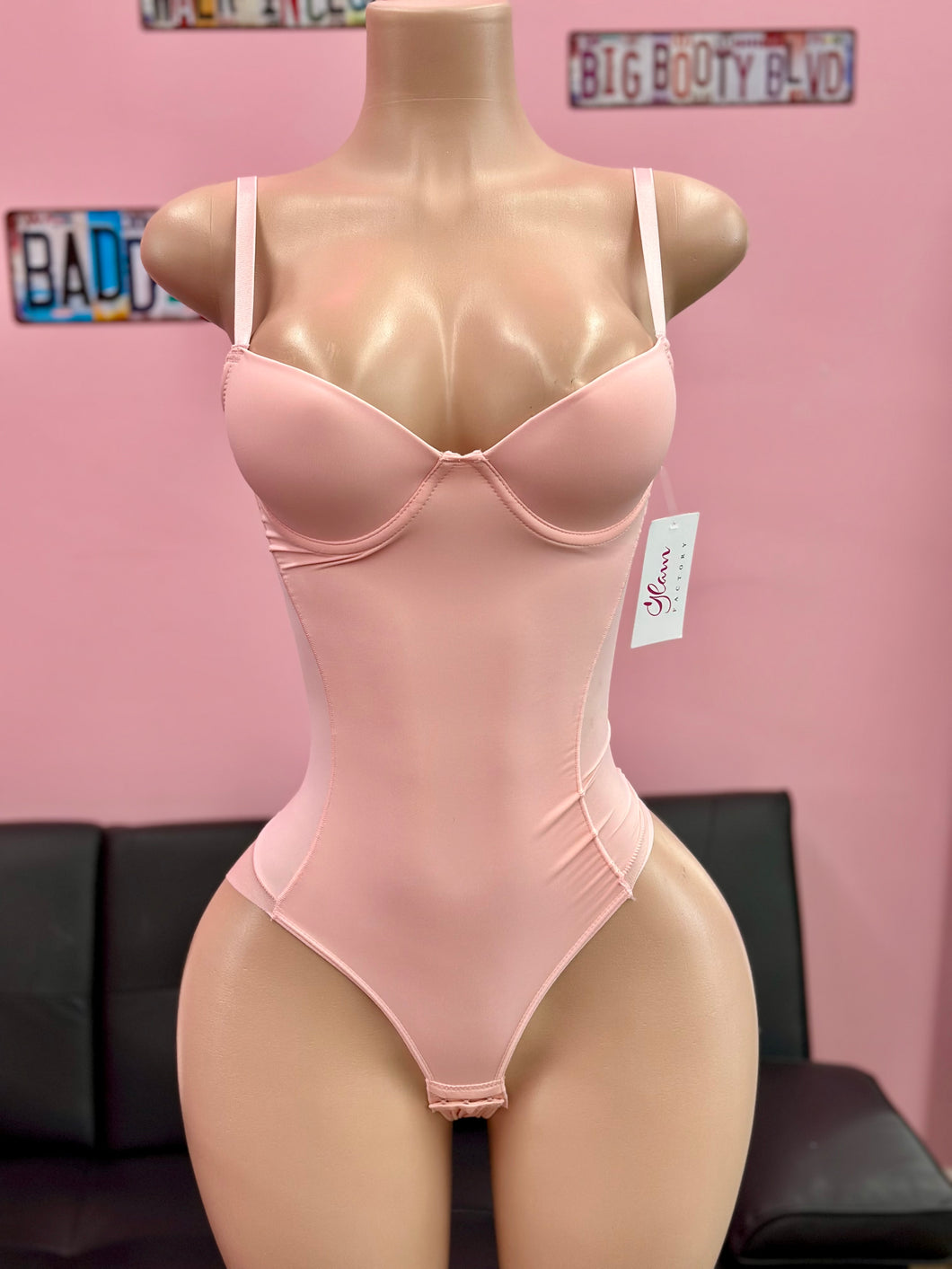 Snatched Bodysuit (Pink)