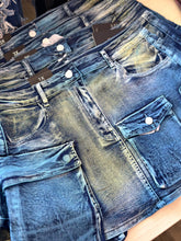 Load image into Gallery viewer, Acid Denim Skirt Plus Size
