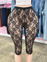 Load image into Gallery viewer, Lace Capri Shorts
