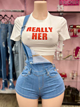 Load image into Gallery viewer, Short Denim Overalls
