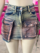 Load image into Gallery viewer, Acid Denim Skirt Plus Size
