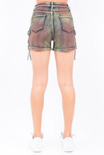 Load image into Gallery viewer, Acid Wash Cargo Shorts Plus Size
