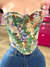 Load image into Gallery viewer, Jacquard Corset (Blue)
