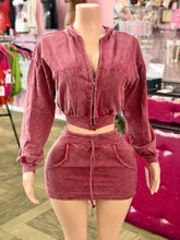 Load image into Gallery viewer, Jennifer Skirt Set (Raspberry)
