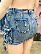 Load image into Gallery viewer, Plus Size Utility Cargo Skirt
