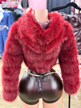 Load image into Gallery viewer, Hooded Fur Coat
